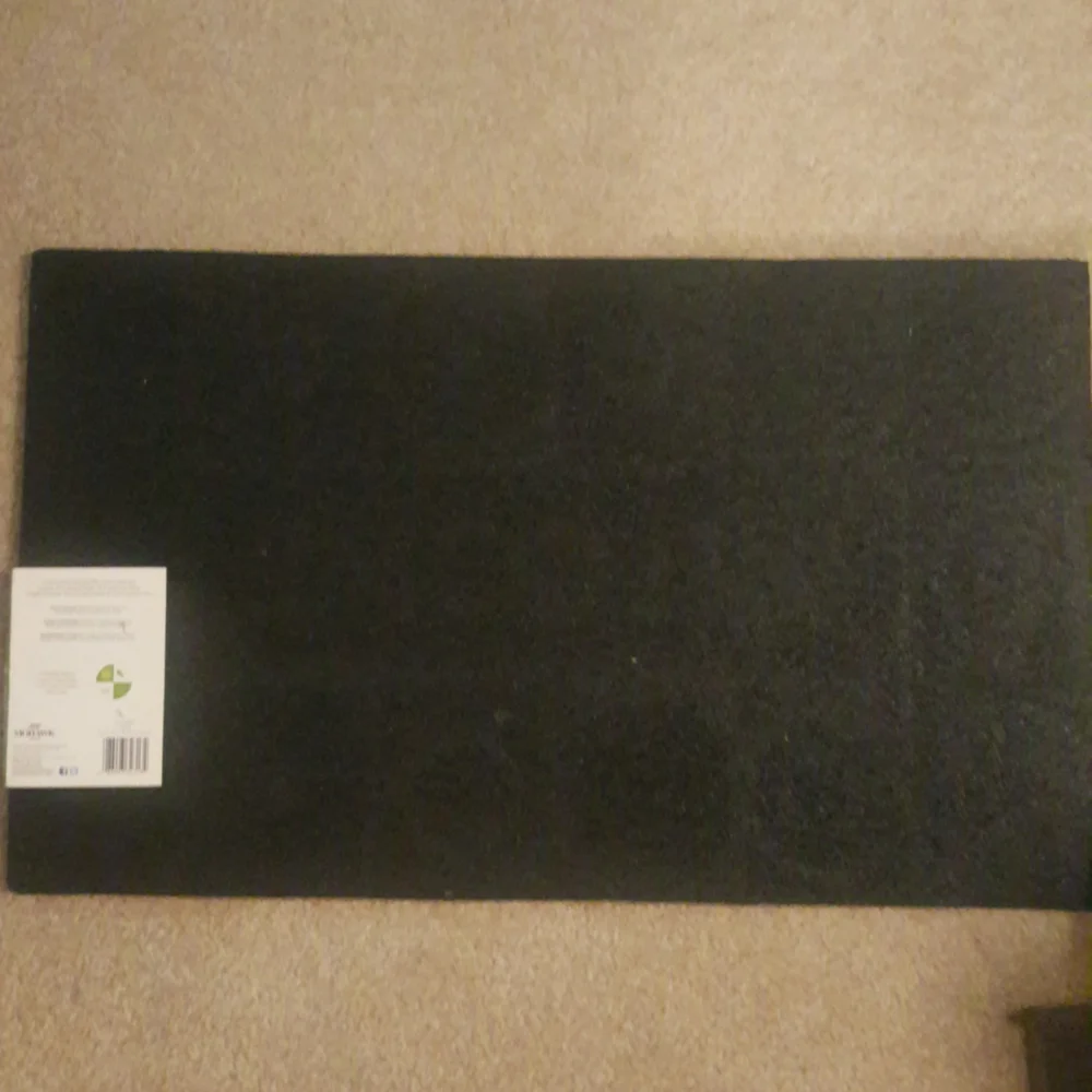 Mohawk HOme new lime green, blue WELCOME DOORMAt thick rubber new with tags